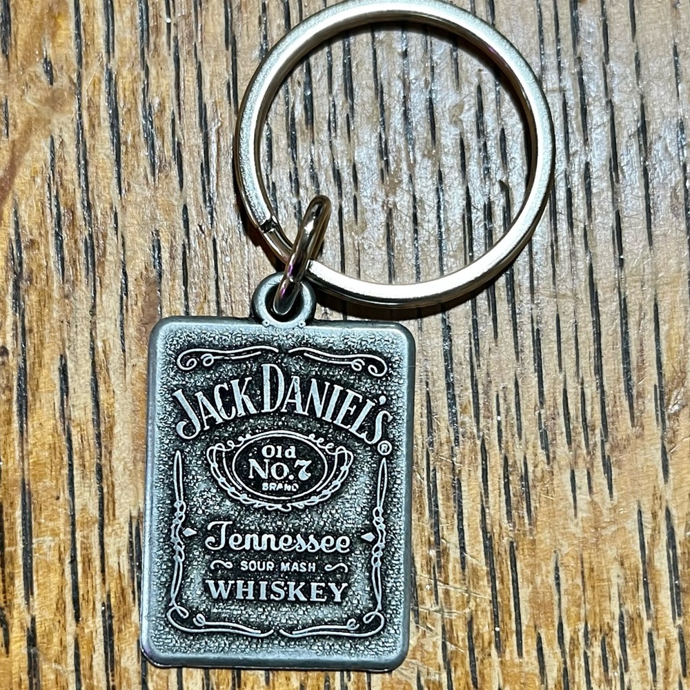 Vintage Brand New Jack Daniels Tennessee Liquor Metal Keychain